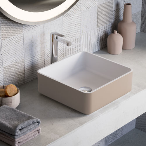 Настольная раковина - VIBES CS - Ronal - из Solid Surface / персонализированная / матовая отделка