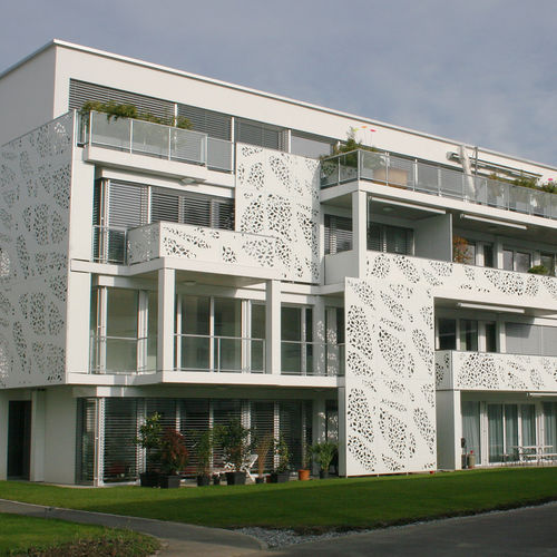 Декоративная панель для внешнего благоустройства - CELLON - USFANG ERMATINGEN - Bruag Design Factory AG - настенная / МДФ / из ламината высокого давления
