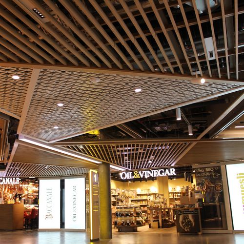 Акустическая панель для подвесных потолков - WELLE 7 BERNE - Bruag Design Factory AG - МДФ / из фанеры / прямоугольная