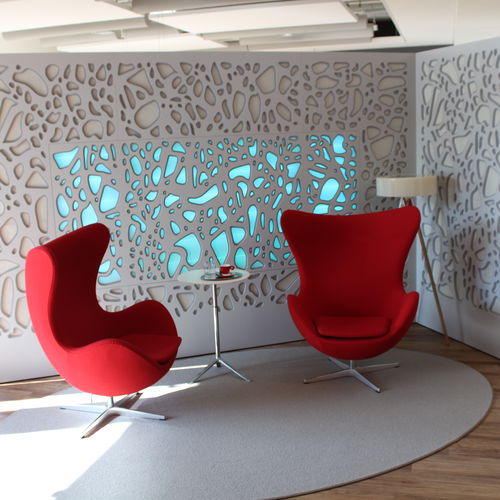 Акустическая панель для мебели - OFFICE RENOVATION AVECTRIS - Bruag Design Factory AG - для разделителя пространства / из ламината высокого давления / прямоугольная