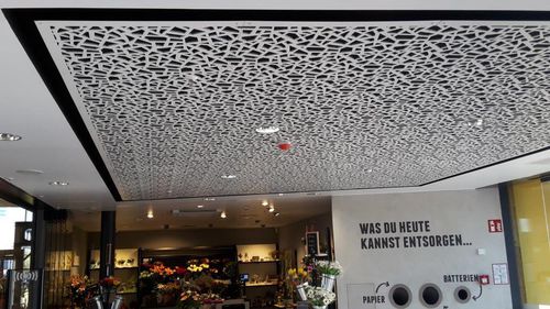 Акустическая панель для подвесных потолков - EDEKA GAIMERSHEIM - Bruag Design Factory AG - из ламината высокого давления / прямоугольная / для профессионального использования