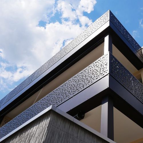 Ограждение из ламината высокого давления - CELLON - MFH QUÄDERLI VADUZ - Bruag Design Factory AG - с панелями / для наружного применения / для балкона