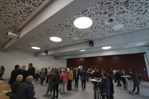 Акустическая панель для потолков - CONCERT- AND EVENT HALL DAVOS - Bruag Design Factory AG - для подвесных потолков / МДФ / прямоугольная