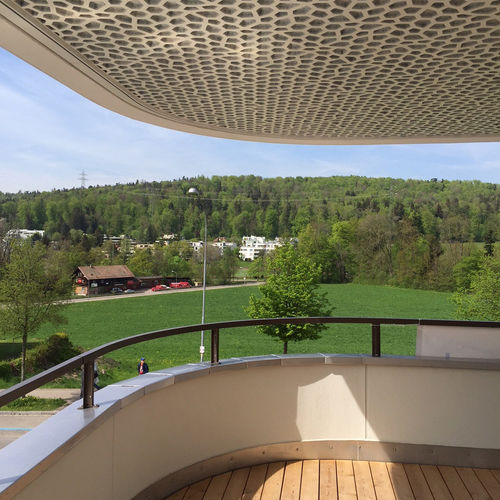 Акустическая панель для потолков - WITIKONERSTRASSE ZURICH - Bruag Design Factory AG - из древесного волокна / прямоугольная / перфорированная