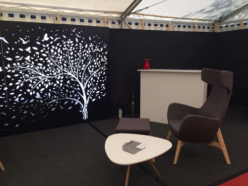 Настенная декоративная панель - AGOINDESIGN, DESIGN FAIR ZURICH - Bruag Design Factory AG - МДФ / текстурированная / перфорированная