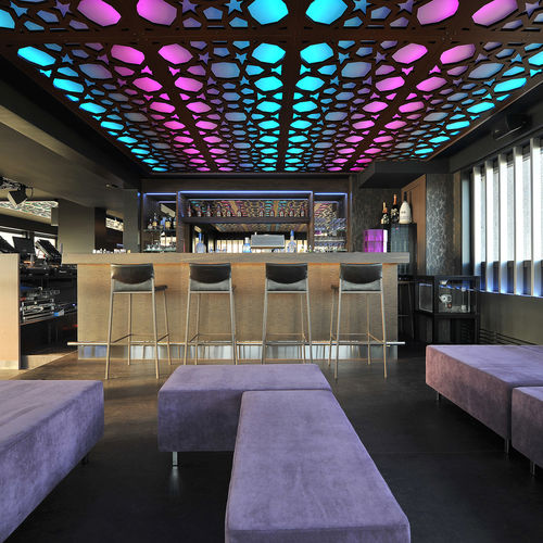 Акустическая панель для подвесных потолков - CLUB L’ÉTAGE WIL - Bruag Design Factory AG - МДФ / прямоугольная / для профессионального использования