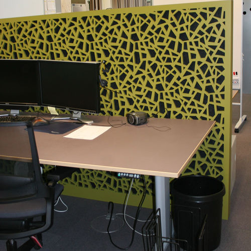 Акустическая панель для мебели - WITZIG – THE OFFICE COMPANY - Bruag Design Factory AG - для разделителя пространства / МДФ / прямоугольная