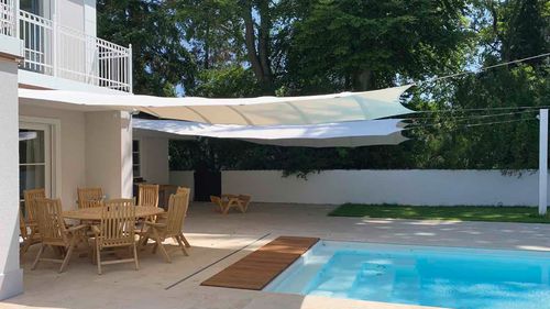 Непромокаемый натяжной тент - SQUARE4SUN | CROSS PRO - Bahama GmbH - устойчивый к УФ-лучам / автоматический / ветроустойчивый