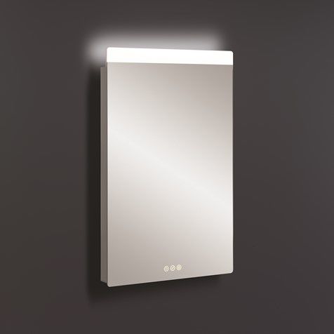 Настенное зеркало для ванной комнаты - GLIDE II AMBIENT LIT - Crosswater - подвесное / современное / прямоугольное