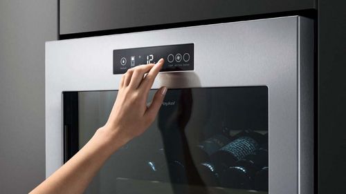 Встраиваемый винный шкаф - RF106RDWX1 - Fisher & Paykel - из нержавеющей стали / электрический