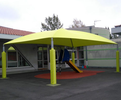 Натяжная конструкция на металлическом каркасе - BALMA - PATIO  - Eugreb Invest - для навеса / с мембраной из ПВХ / для школ