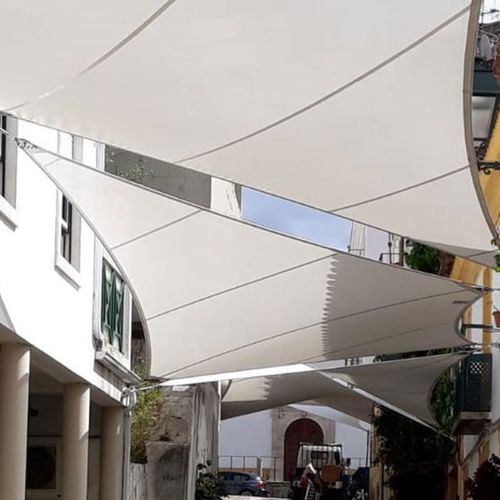 Натяжная конструкция на металлическом каркасе - STREETS IN ABRANTES - Eugreb Invest - для маркиз / для навеса / с мембраной из ПВХ