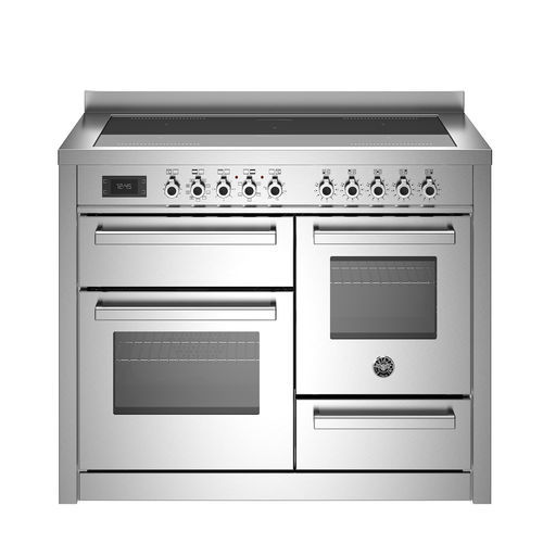 Индукционная кухонная плита - PRO115I3EXT - Bertazzoni - для профессионального использования / 5 конфорок / 3 духовки