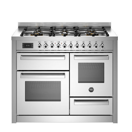 Газовая кухонная плита - PRO116L3EXT - Bertazzoni - электрическая / для профессионального использования / 6 конфорок