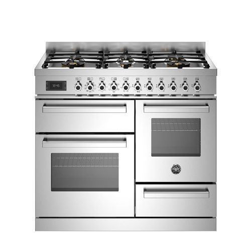 Газовая кухонная плита - PRO106L3EXT - Bertazzoni - электрическая / для профессионального использования / 6 горелок