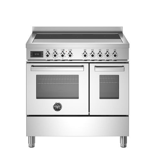 Индукционная кухонная плита - PRO95I2EXT - Bertazzoni - для профессионального использования / 5 конфорок / 2 духовки