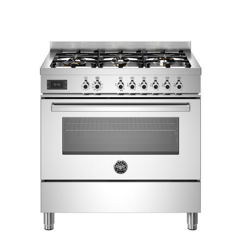 Газовая кухонная плита - PRO96L1EXT - Bertazzoni - электрическая / для профессионального использования / 6 конфорок