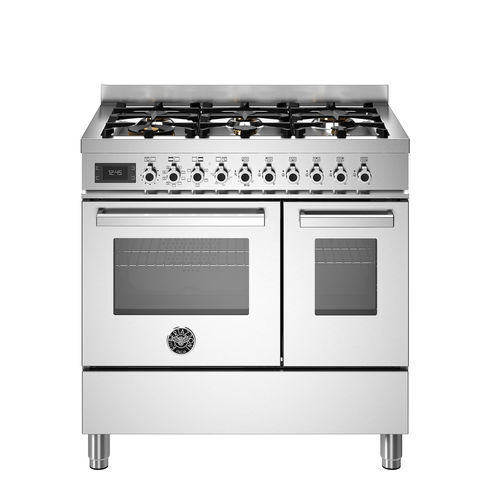 Газовая кухонная плита - PRO96L2EXT - Bertazzoni - электрическая / для профессионального использования / 6 конфорок
