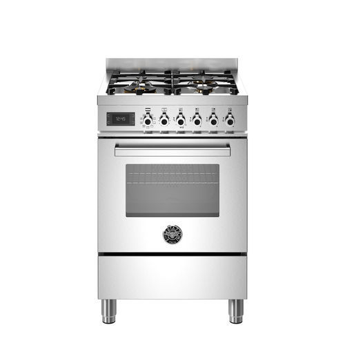 Газовая кухонная плита - PRO64L1EXT - Bertazzoni - электрическая / для профессионального использования / 4 конфорки