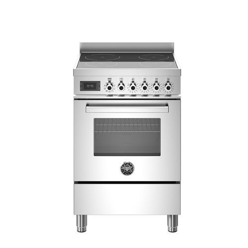 Индукционная кухонная плита - PRO64I1EXT - Bertazzoni - для профессионального использования / 4 конфорки / 1 духовка