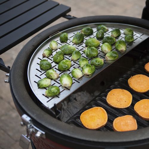 Гриль из нержавеющей стали - HALF-MOON FISH AND VEGETABLE - Kamado Joe - на угле / на столешнице / для профессионального использования