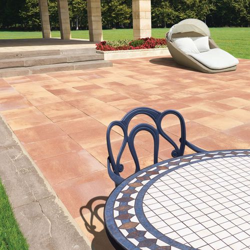 Уличная плитка из бетона - TESSERA BICOLOR    - SAS PREFABRICADOS DE HORMIGON SA - для наружного применения / для пространства у бассейна / для сада