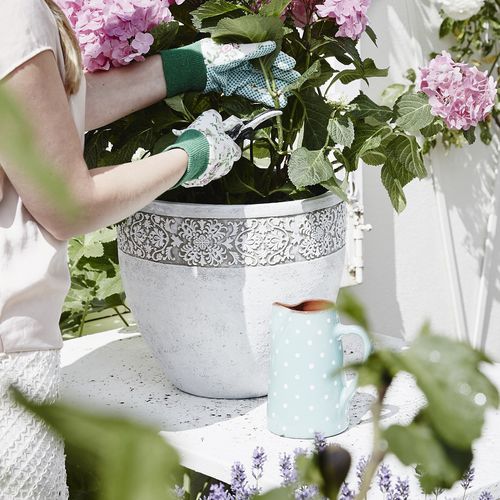 Садовый горшок из пластика - CLASSIC : DECO RIM - Capi - отдельностоящий / круглый