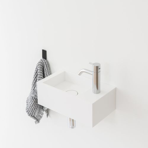 Подвесной умывальник для рук - FORM - NotOnlyWhite - прямоугольный / из Solid Surface