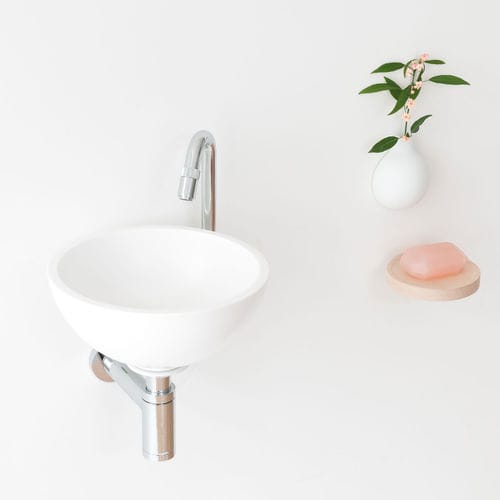 Подвесной умывальник для рук - NOON - NotOnlyWhite - круглый / из Solid Surface