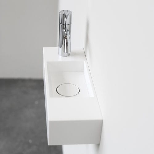 Подвесной умывальник для рук - FORM LIGHT - NotOnlyWhite - прямоугольный / из Solid Surface