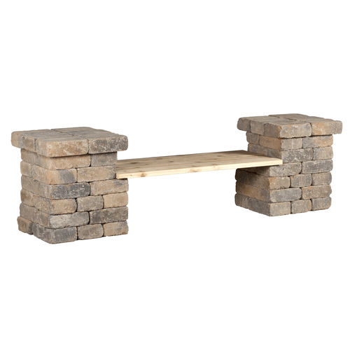 Классическая общественная скамейка - BERKLEY - shaw brick - из дерева / из бетона