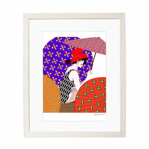 Акриловая декоративная картина - GIRL UNDER UMBRELLA - Mambo Unlimited Ideas