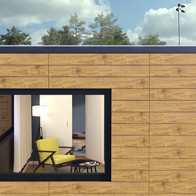 Декоративный ламинат имитация камня - CLADDING - Greenlam Europe - однотонный / очищенный / матовая отделка