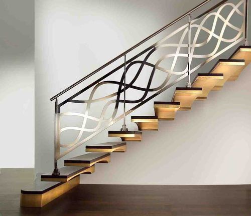 Прямая лестница - LUXE - ESCALIER DESIGN 14 - с деревянными ступеньками / современная / сборная