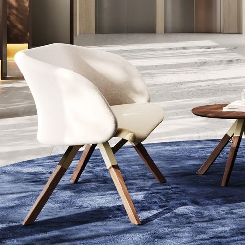 Современный диван - JUNEA® - burgessfurniture - для спальни / из ткани / двойной