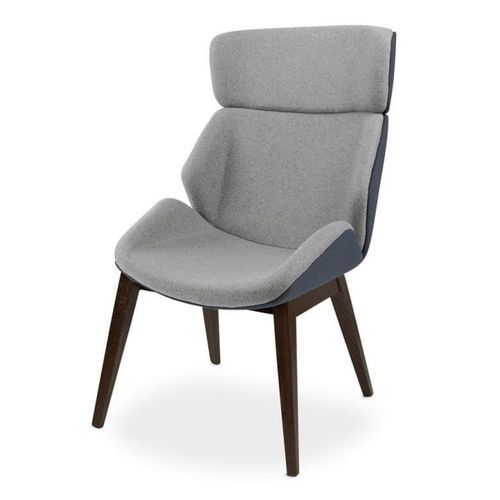 Кресло с высокой спинкой - WALSH - burgessfurniture - современное / из ткани / из дерева