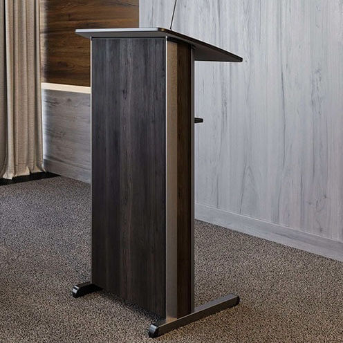 Пюпитр для конференций - burgessfurniture - вертикальное положение / алюминий / из ламината высокого давления