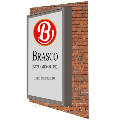 Настенное информационное табло - MOUNTED - Brasco International Inc. - для наружного применения / LED / рекламное