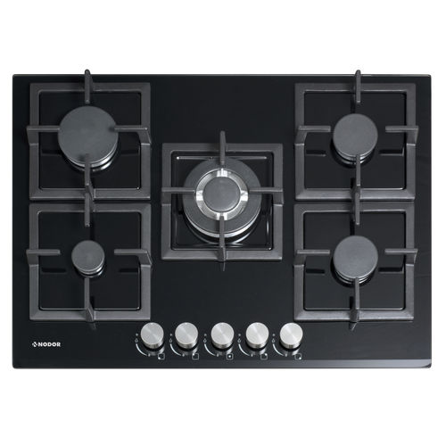 Газовая варочная панель - GCS 417 - Nodor - 5 конфорок / встраиваемая / с поворотными регуляторами