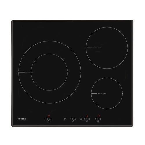 Индукционная варочная панель - I 2160 BK - Nodor - 3 конфорки / встраиваемая / с сенсорным управлением