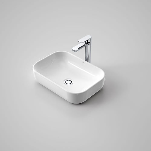 Настольная раковина - 899000W - caroma - из керамики / прямоугольная / 1 отверстие