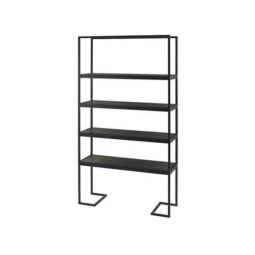 Высокий стеллаж - STRAIGHT UP - Baker Furniture Co. - современный / из орехового дерева / из металла