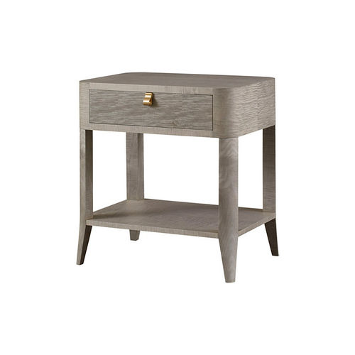 Современный ночной столик - ROSALINE - Baker Furniture Co. - из латуни / с основанием из латуни / прямоугольный