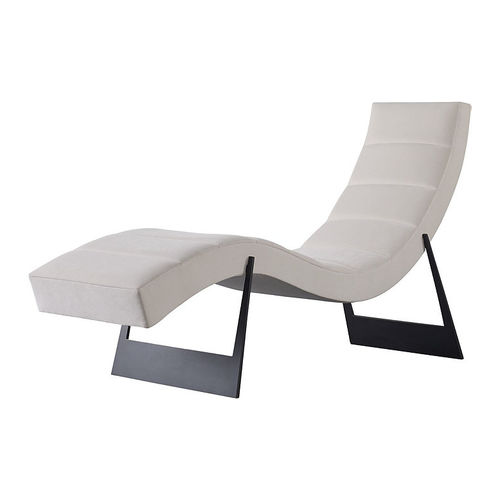 Современный шезлонг - CLEO - Baker Furniture Co. - из ткани / из металла / белый