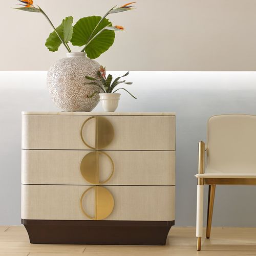 Современный комод - SOLSTICE - Baker Furniture Co. - из красного дерева / из латуни / из камня