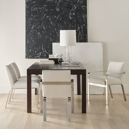 Современный обеденный стол - HAVEN - Baker Furniture Co. - из дуба / из бука / из матовой нержавеющей стали