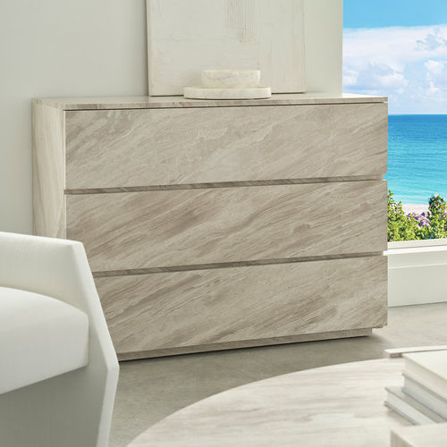 Современный комод - RIO  - Baker Furniture Co. - из мрамора / 3 выдвижных ящика / для профессионального использования