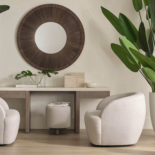 Настенное зеркало - TIDAL  - Baker Furniture Co. - современное / круглое / изогнутое