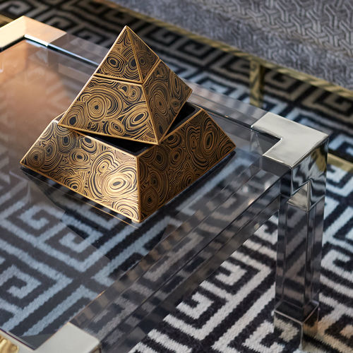Шкатулка из фарфора - MALACHITE PYRAMID - Jonathan Adler