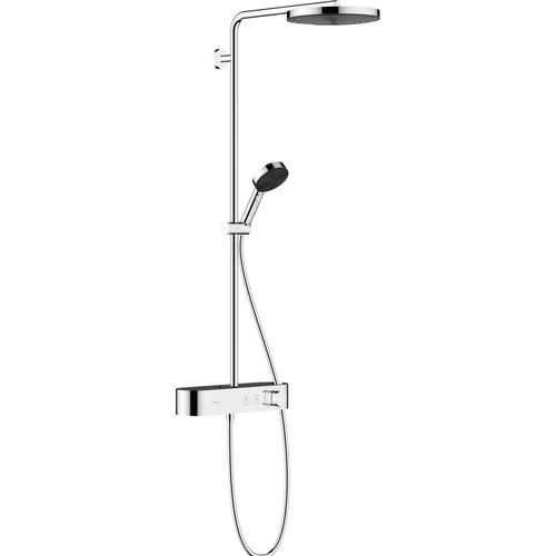 Душевая стойка хромированная отделка - PULSIFY S 260 1JET - hansgrohe - настенная / современная / с ручным душем